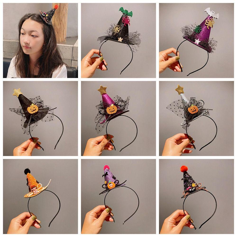HEALMEYOU Băng Đô Lưới Hóa Trang halloween Hình Người Nhện / Dơi / Đầu Lâu Vui Nhộn