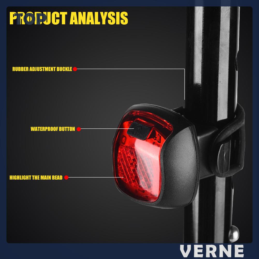 Đèn led Gắn Yên Sau Xe Đạp Chống Thấm Nước Có Thể Sạc Lại