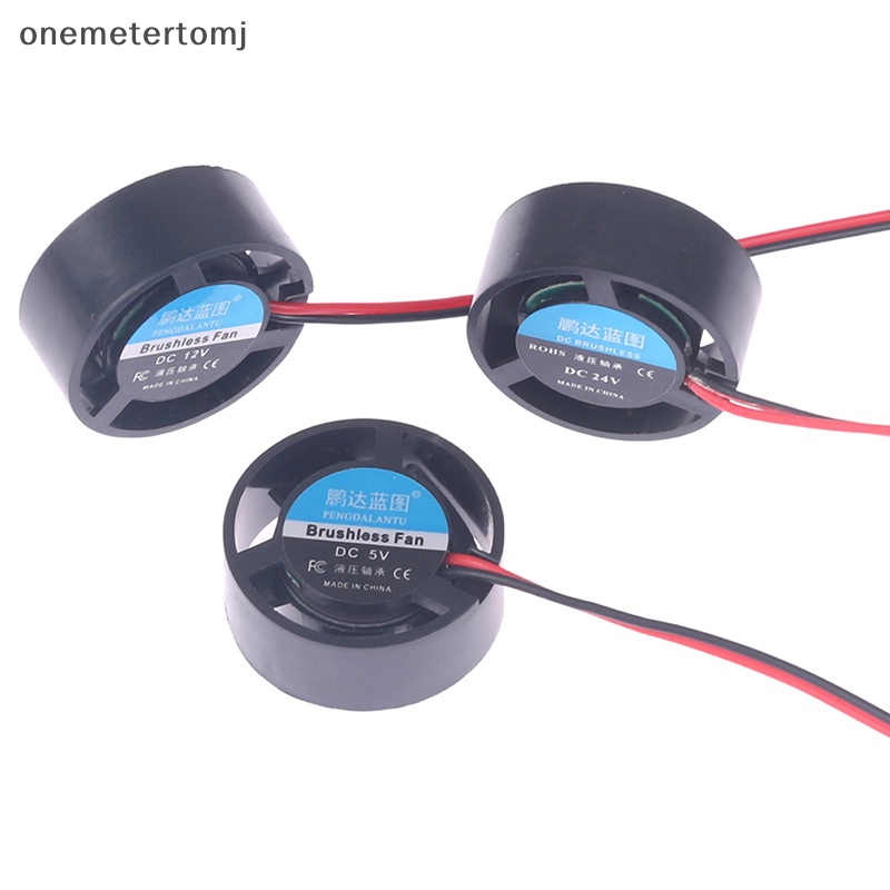 Onemetertomj 1 Quạt Tản Nhiệt mini Tròn 25.5x10mm 5 / 9 / 12 / 24v Cho Đèn led
