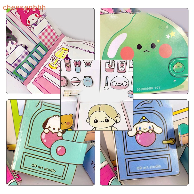 Chehbh Sách Đồ Chơi Giáo Dục Trẻ Em Tự Làm Hình kuromi melody Yên Tĩnh Dễ Thương Sáng Tạo diy vn