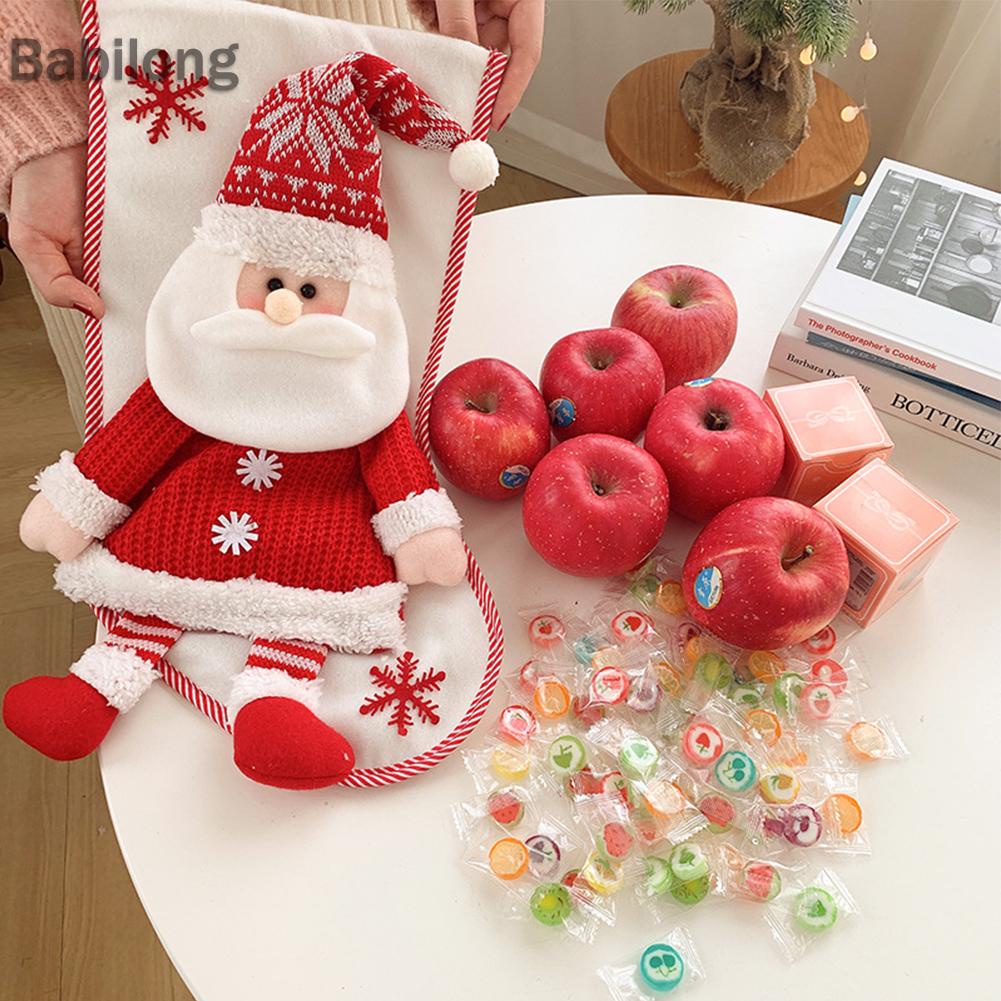 Túi Đựng Kẹo Giáng Sinh Sức Chứa Lớn Trang Trí Cây Thông Noel