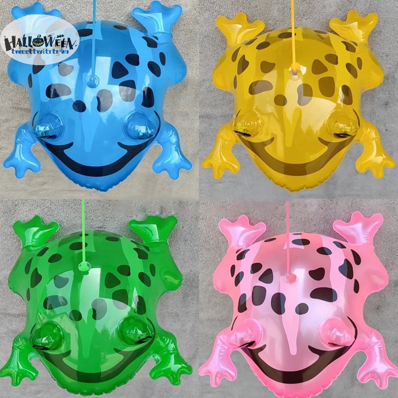 1 Bong Bóng Bơm Hơi Hình Ếch Xanh Vui Nhộn Trang Trí Tiệc Sinh Nhật / Đám Cưới Cho Bé