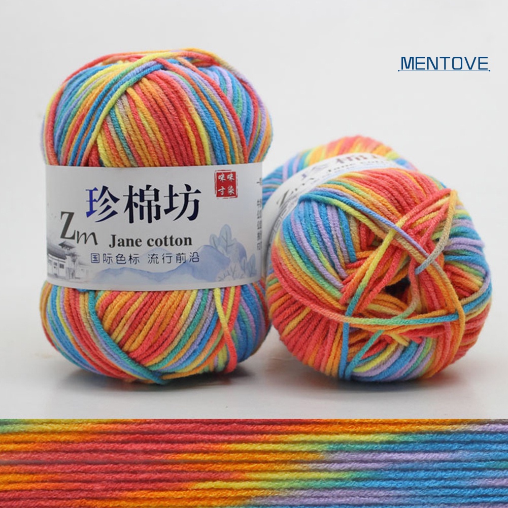 Set 4 Cuộn Len Đan Móc Nhiều Màu Sắc Cho Bé