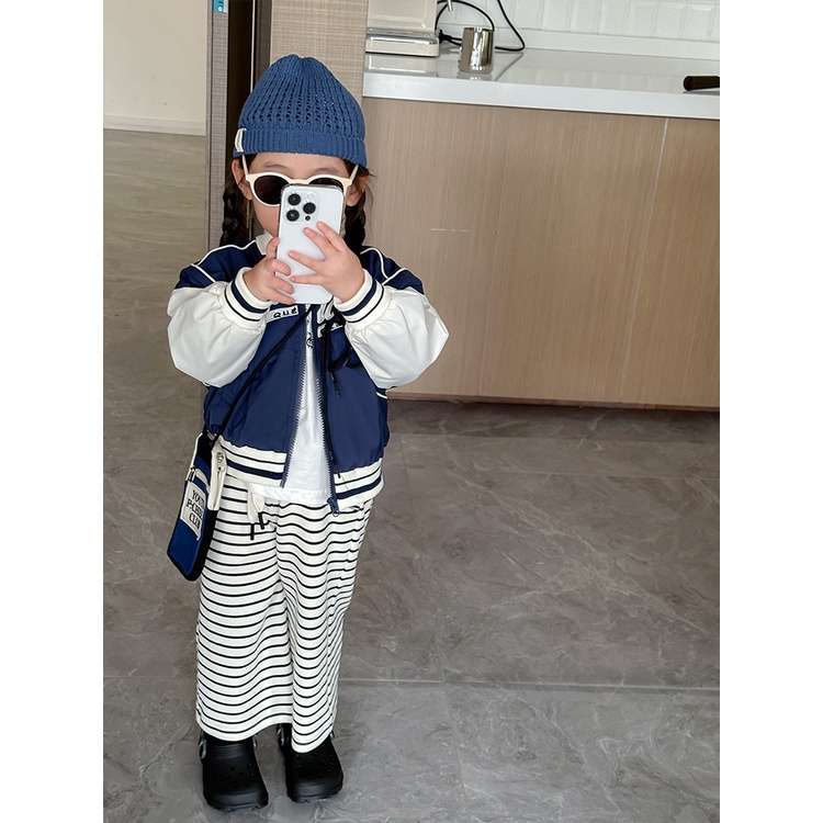 Hàng Mới Về Áo Khoác Bóng Chày Phong Cách Thời Trang Mùa Thu 2023 Mới Cho Bé Gái