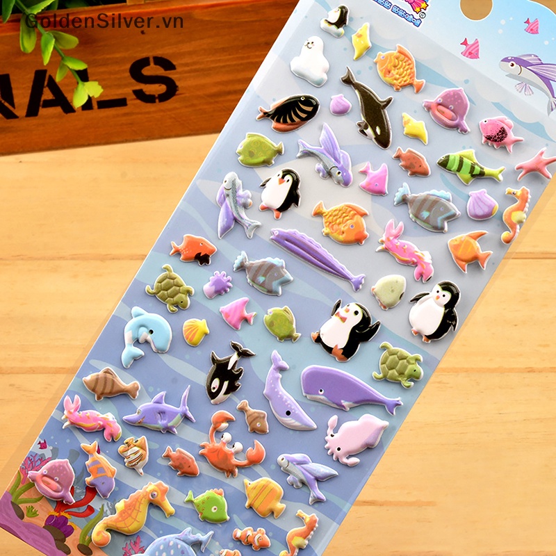 Goldsilver Hình Dán 3d Hình Cá Heo Cá Heo Sinh Động Cho Bé vn