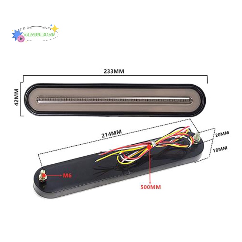 Đèn Phanh Tín Hiệu led neon 3 Trong 1 12-24v Cho Xe Tải