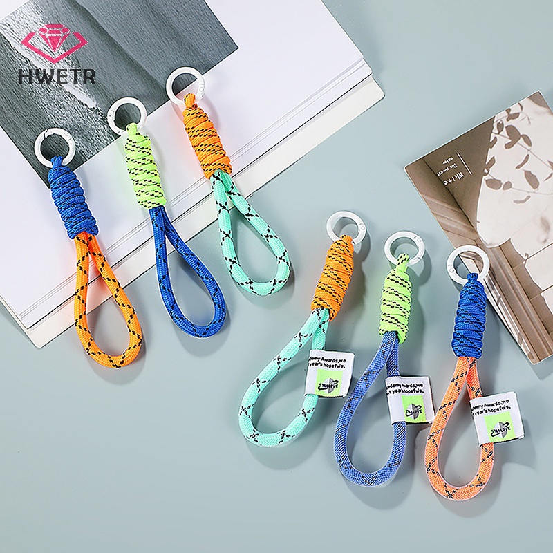 Dây Lưới Màu Huỳnh Quang Treo Túi Xách / Móc Khóa Mới