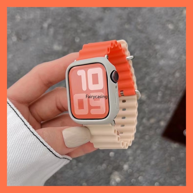 Silicone Dây Đeo Silicon Cho Đồng Hồ Thông Minh iwatch series 9 8 ultra 2 7 6 3 1 5 4 se 49mm 45mm 42mm 44mm 40mm 41mm 38mm