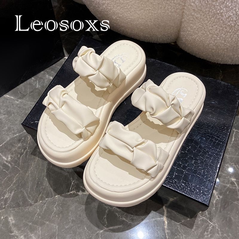 Leosoxs  dép sandal nữ dép bánh mì nữ dép bánh mì Chống Trượt Thời trang Nhẹ Tinh tế Phong cách đơn giản FDL2392R0B38Z230920