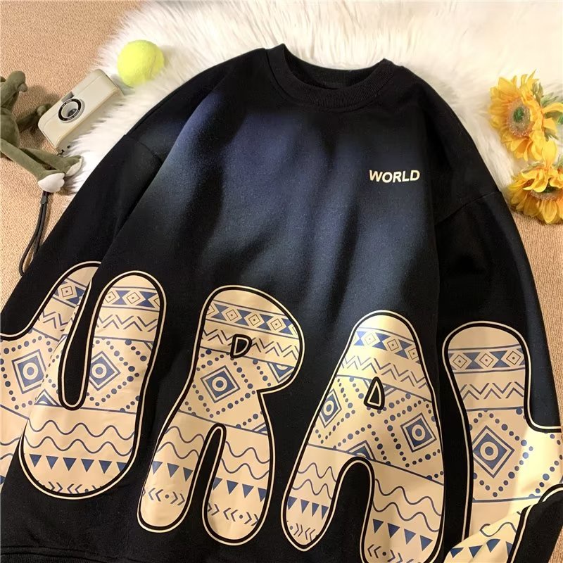 Áo Thun Tay Dài Cổ Tròn Dáng Rộng Thời Trang Cho Nam Giới size m-8xl