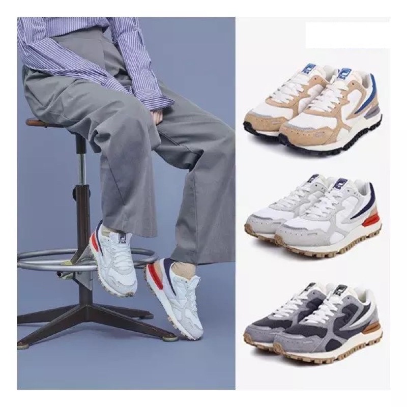 Giày Unisex Fila Zagato Sneakers 1GM00849D-077 phối màu bắt mắt dễ phối đồ, hàng chính hãng