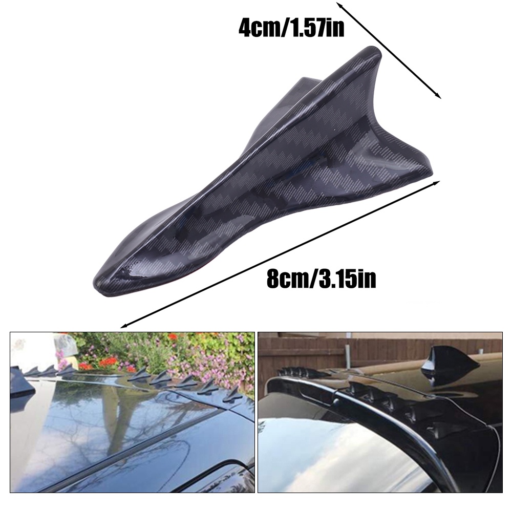 Cánh Cá Mập Bằng Sợi carbon Chống Thấm Nước Trang Trí Xe Hơi diy