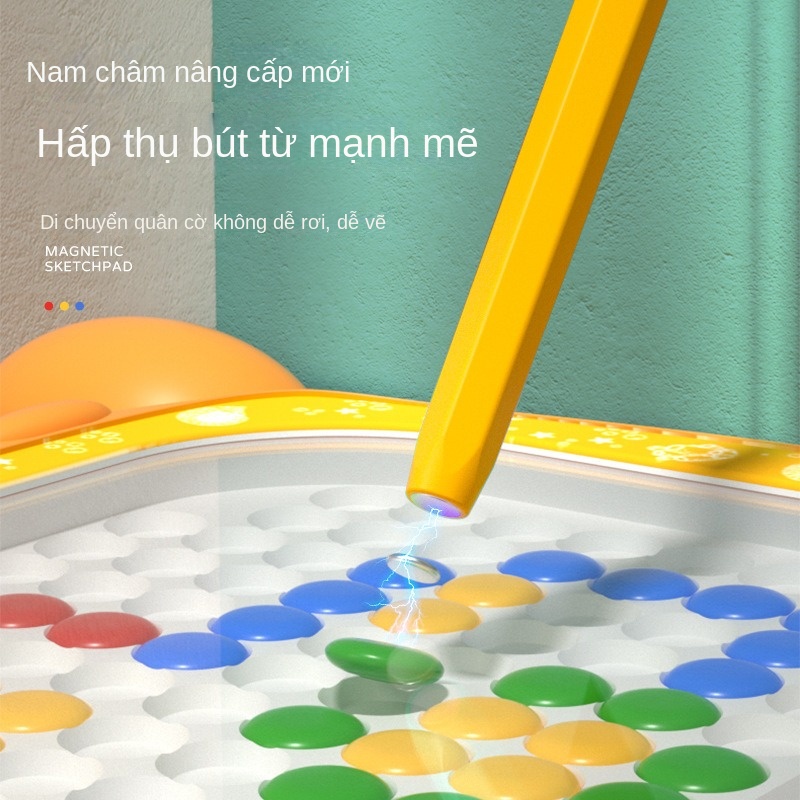 Bảng Vẽ Xỏ Hạt Nam Châm Kèm Bút Cho Bé