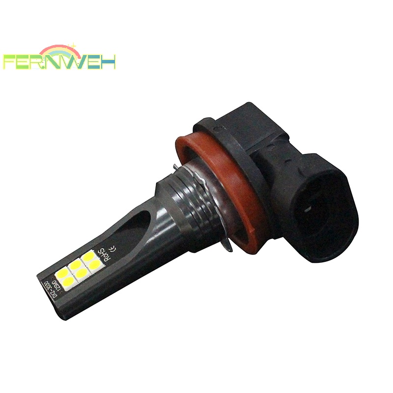 1 Bóng Đèn led Sương Mù h8 / h9 h11 3030 12smd 12v 6000k Cho Xe Hơi