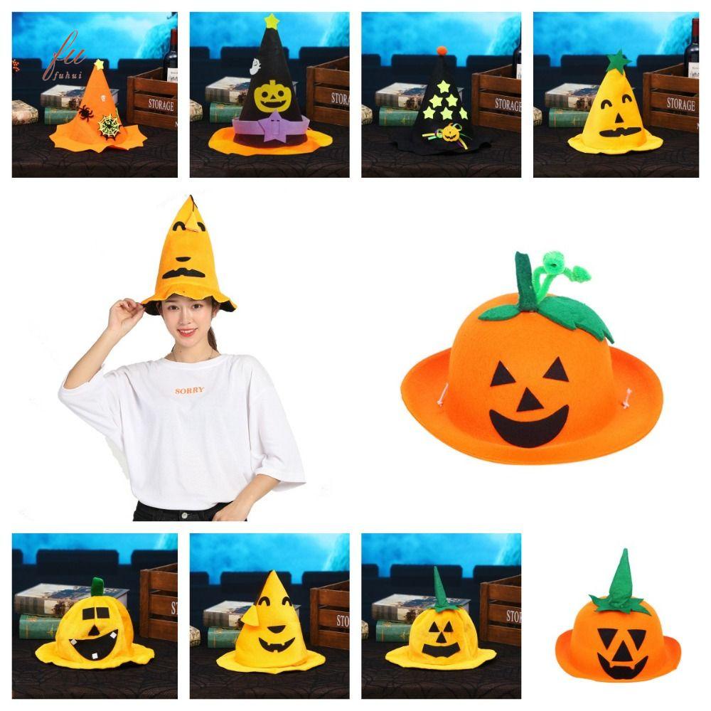 Fuhui Nón Bí Ngô Hóa Trang Phù Thủy Quỷ Không Dệt Cho halloween