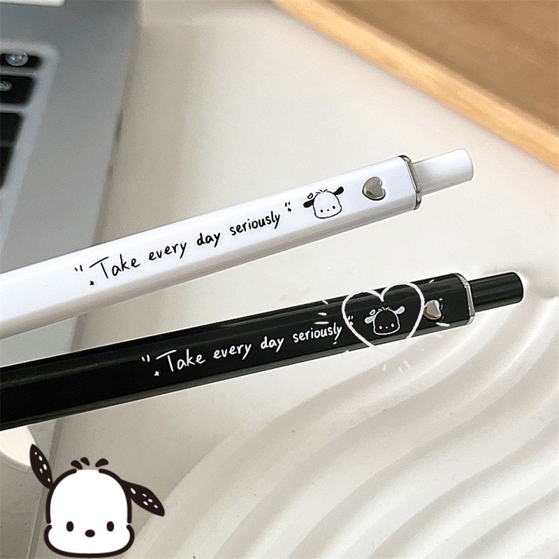 1 Bút Mực Nước Dạng Nhấn 0.5mm In Họa Tiết Chú Chó Hoạt Hình Đơn Giản Nhanh Khô Phong Cách ins Dành Cho Học Sinh