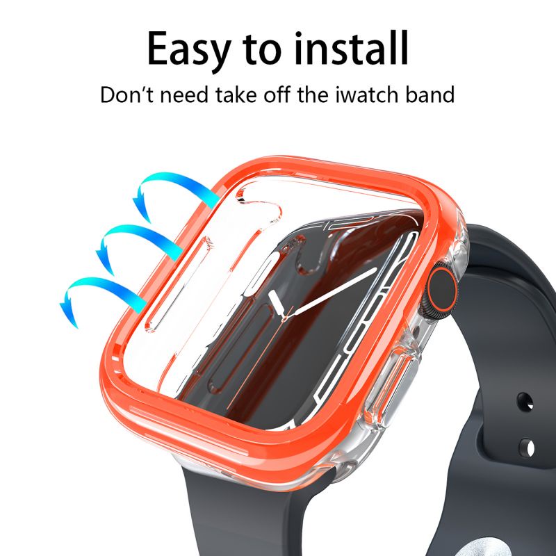 Cnagain Ốp Bảo Vệ Bằng Silicon Mềm Chống Rơi Cho apple watch ultra se series 9 / 8 / 7 / 6 / 5 / 4 49mm 45mm 41mm 44mm