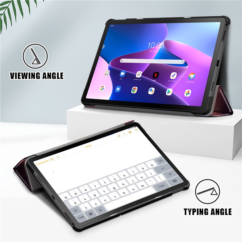 Bao Da Máy Tính Bảng Nắp Lật Nam Châm Cho lenovo tab m10 plus 3rd gen 10.61 inch tb128fu tb125fu 2022 Ốp