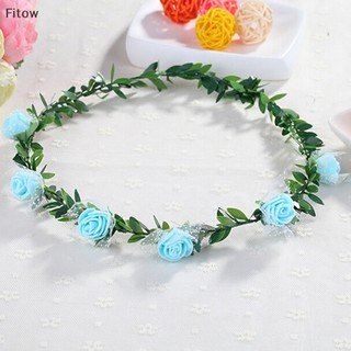 Vòng hoa hồng cài tóc cho cô dâu ngày cưới