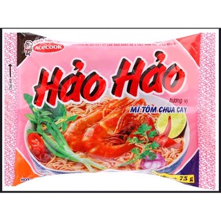 Combo 5 Gói Mì hảo hảo tôm chua cay gói 75g