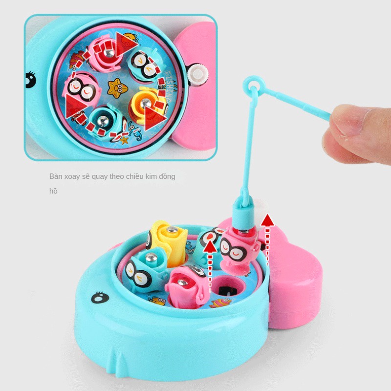 Cần Câu Cá Đồ Chơi mini Cho Trẻ Em Trên Nó