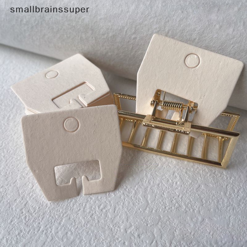 Set 100 Tấm Thẻ Giấy 5 * 4.5cm Trang Trí Kẹp Tóc Cho Nữ