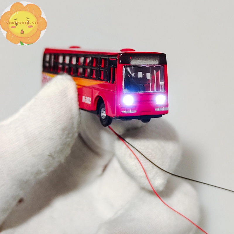 Vastji Mô Hình Xe Buýt Mini Bằng Hợp Kim Có Đèn led 12v Tỉ Lệ 1: 150 vn