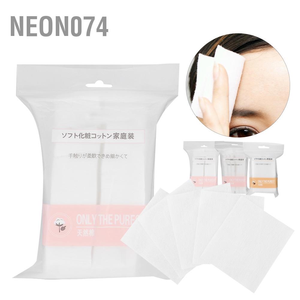 Neon074 Miếng bông trang điểm Tẩy mỹ phẩm Soft Chăm sóc da Làm sạch Khăn lau