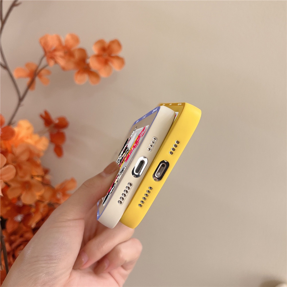 Ôp Điện Thoại Silicon Dẻo Vuông Hình mickey minnie Cho oppo a76 a36 a96 a95 4g 5g a16 a16k a16e Vỏ