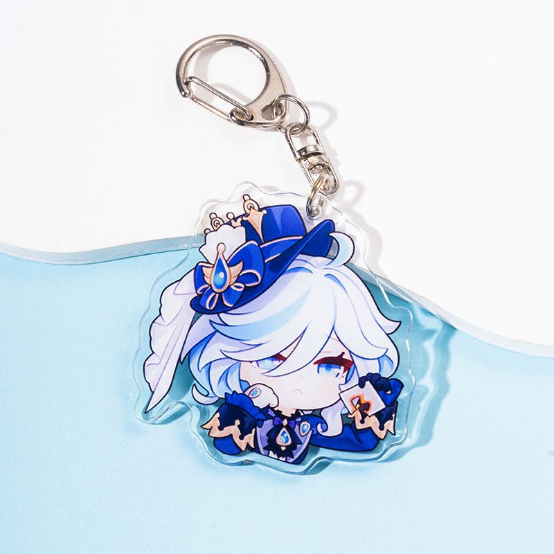 Móc khoá và dây treo điện thoại Lyney Furina Lynette Anime Genshin Impact Cute phụ kiện trang trí dễ thương
