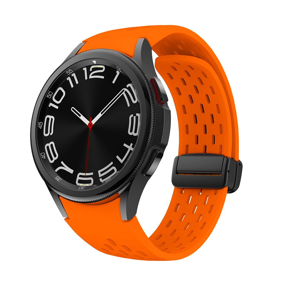 Silicone Dây Đeo Silicon Khóa Nam Châm Cho Đồng Hồ Thông Minh samsung galaxy watch 6 5 4 44mm 40mm 46mm 5 pro 45mm 6 classic 43mm 47mm
