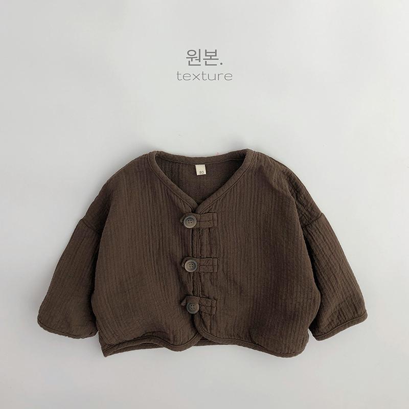 Áo Khoác cardigan cotton Phong Cách retro Hàn Quốc Cho Nam Nữ