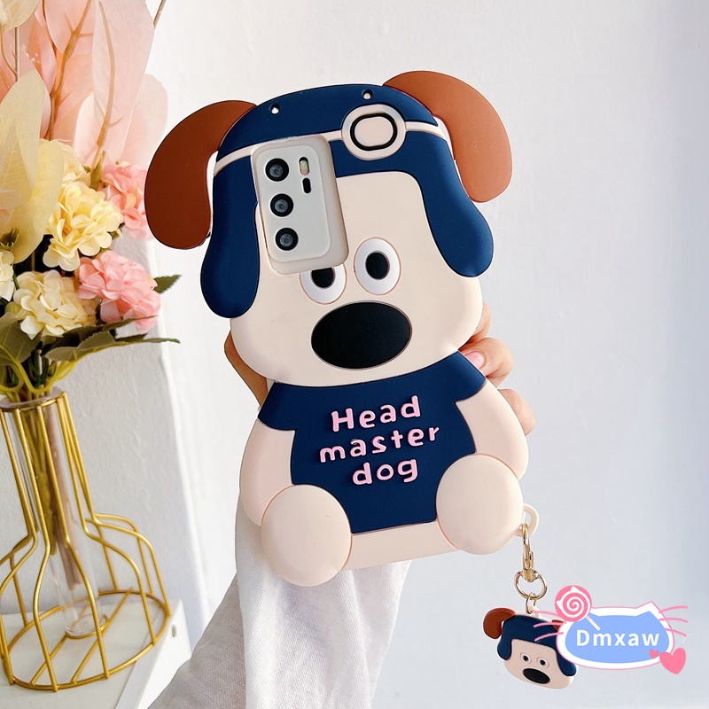 Ốp Điện Thoại Silicon Hình Chú Chó Cho oppo a16 a16s a95 4g a74 4g a52 a92 a72 a31 a9 a5 2020 a73 a54 a55 4g a54s