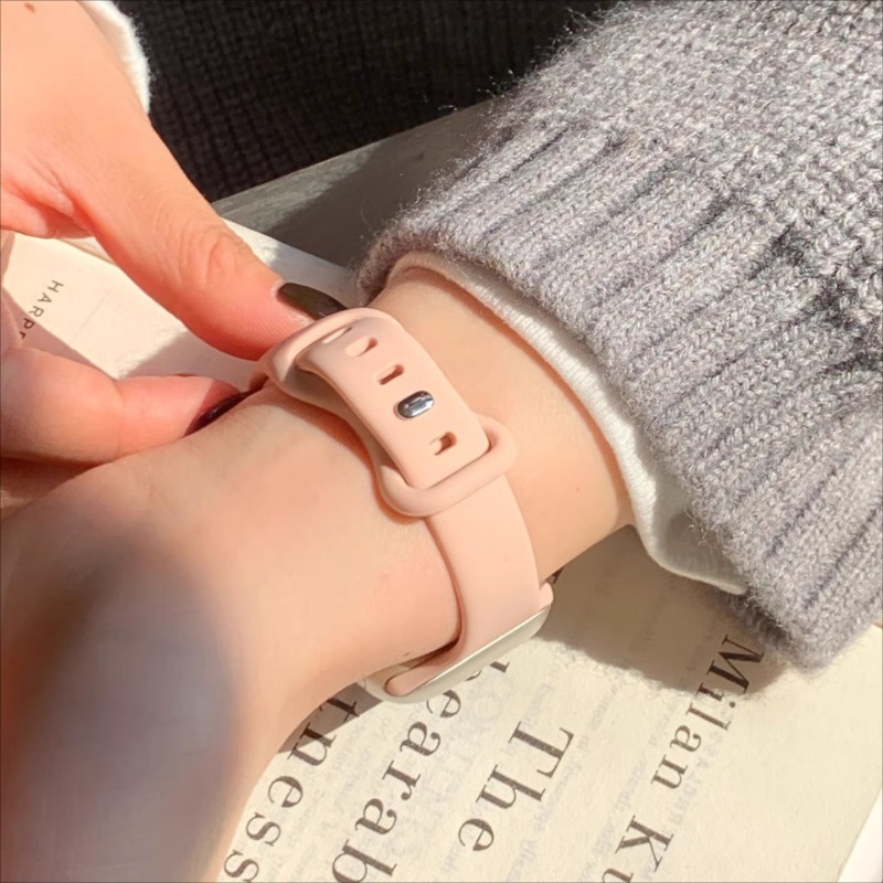 Dây Đeo Đồng Hồ Bằng silicone Mềm Mỏng Cho iwatch ultra 2 49mm 45mm 41mm 40mm 44mm 38mm 42mm 9 8 7 6 5 4 3 se