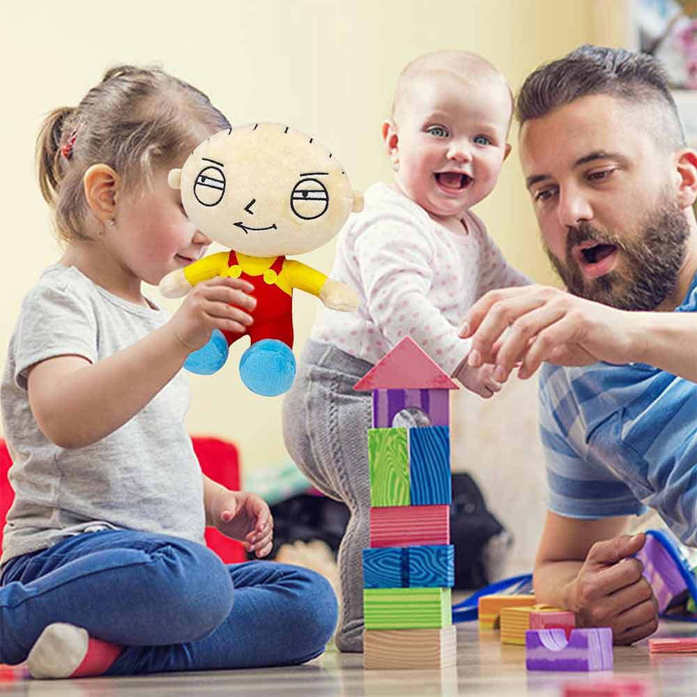 Large Family Guy Stewie Griffin Red Overalls Plush Stuffed Toy