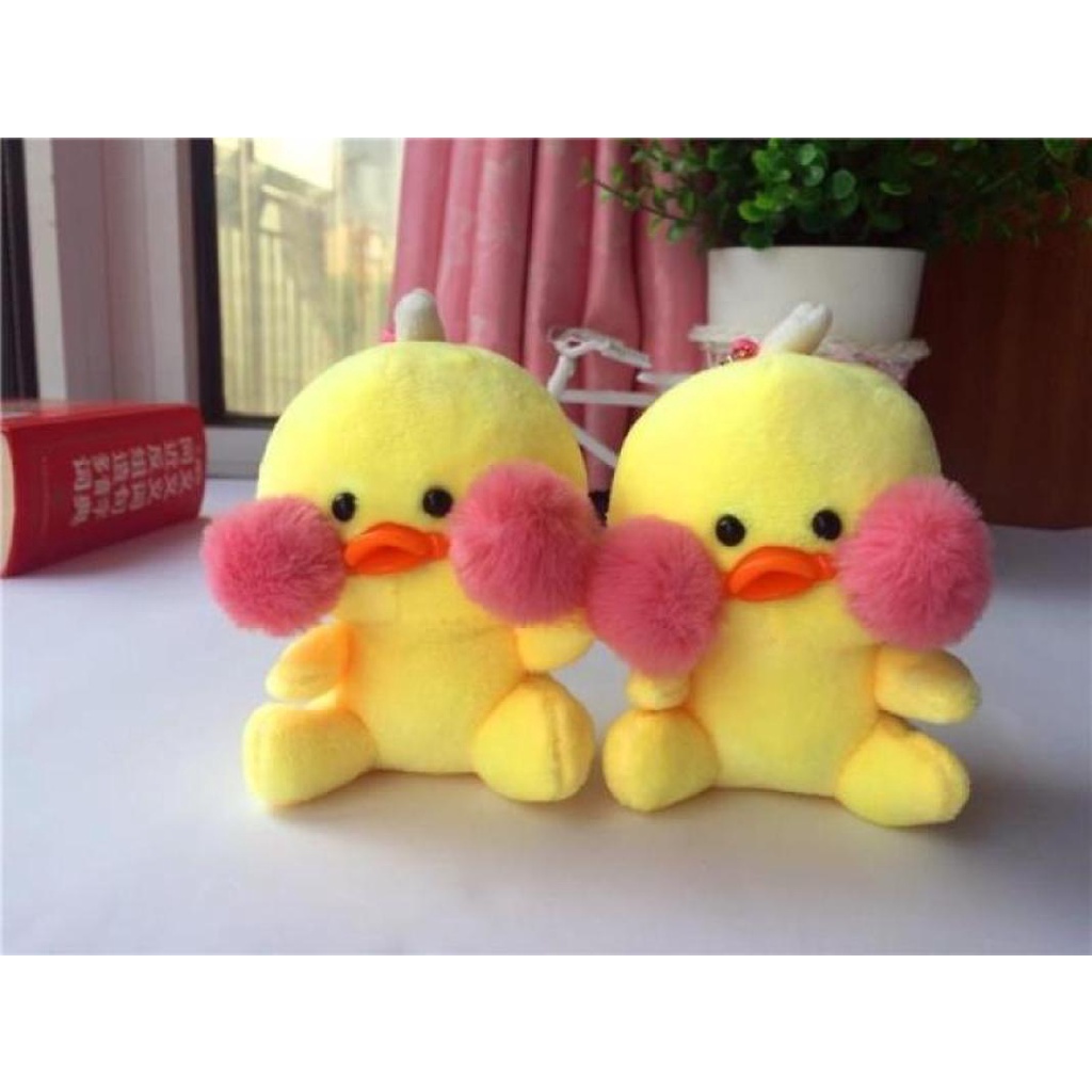 Thú Nhồi Bông Hình Chú Vịt Vàng Nhỏ Nhắn Dễ Thương