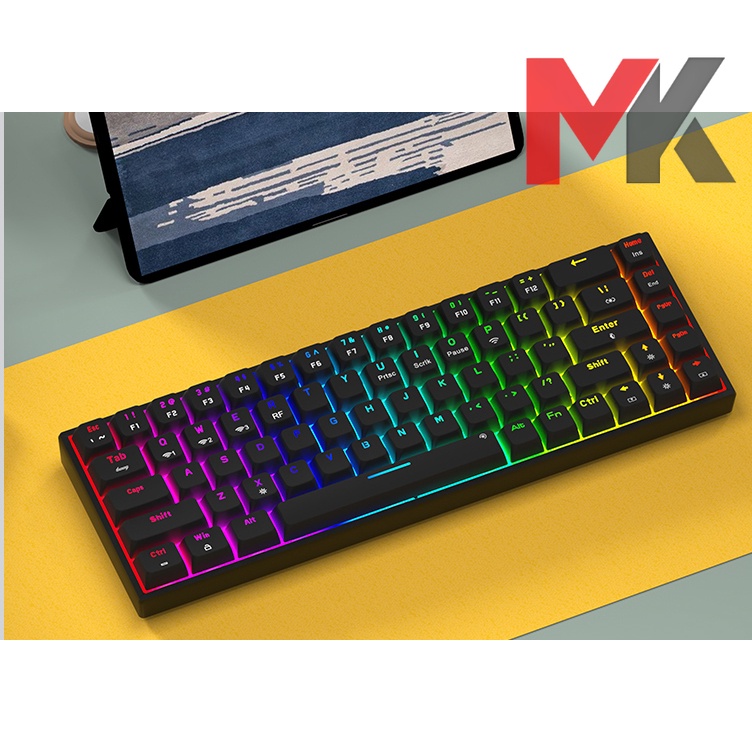 Bàn phím cơ ColorReco C068 - LED RGB - Hotswap 5 pin - Không dây 3 mode