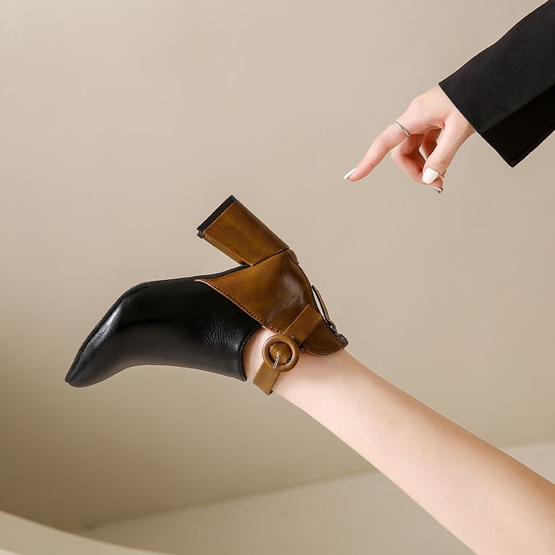 Bốt Cao Gót Mũi Nhọn Thời Trang Dành Cho Nữ / size 35-44