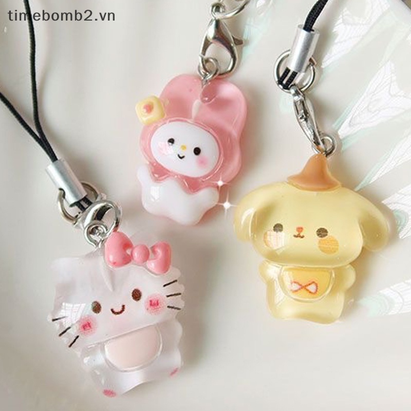 Dây Đeo Điện Thoại / Ba Lô / Móc Khóa Đồ Chơi Hình Búp Bê sanrio kuromi my melody cinnamoroll Xinh Đẹp Thích Hợp Làm Quà Tặng Cho Bạn Gái ~