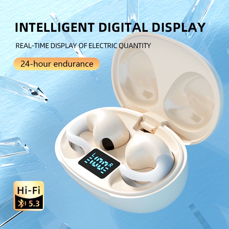 Tai Nghe Nhét Tai bluetooth Không Dây tzuzl g85 tws Có Kẹp Gắn Tai Kèm mic Phong Cách Thể Thao Ốp