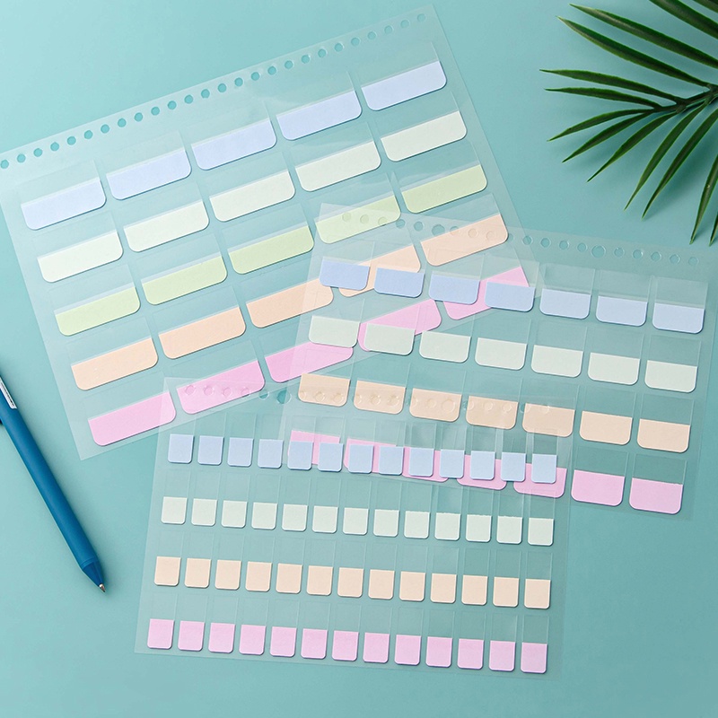 Set 4 Tấm Nhãn Dán Ghi Chú Nhiều Màu Sắc