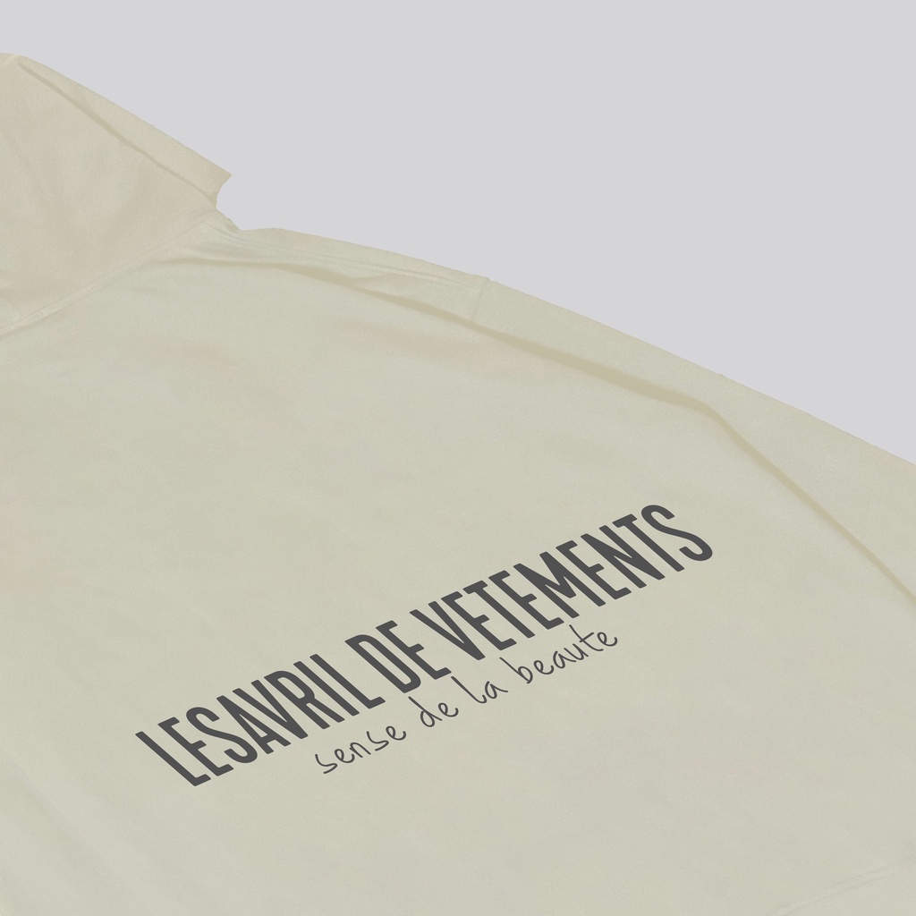 Áo khoác nỉ Hoodie Lesavril de Vetements SDLB - Light Beige