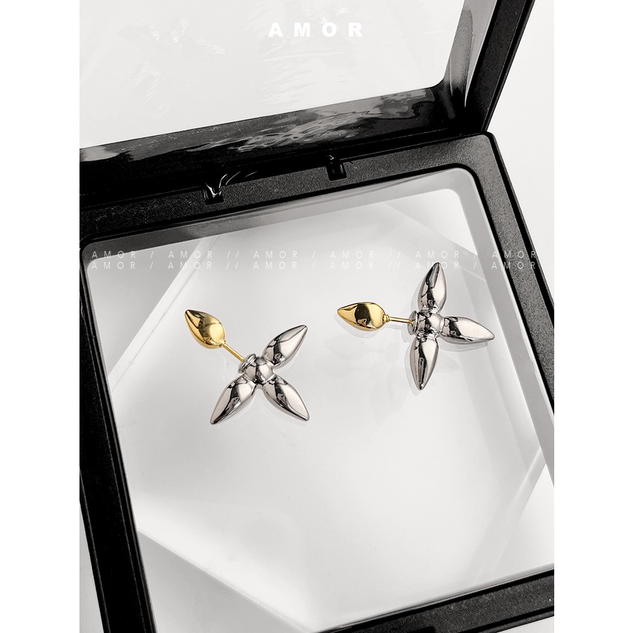 Bông Tai Hình Cỏ Bốn Lá Xinh Xắn Dành Cho Nữ