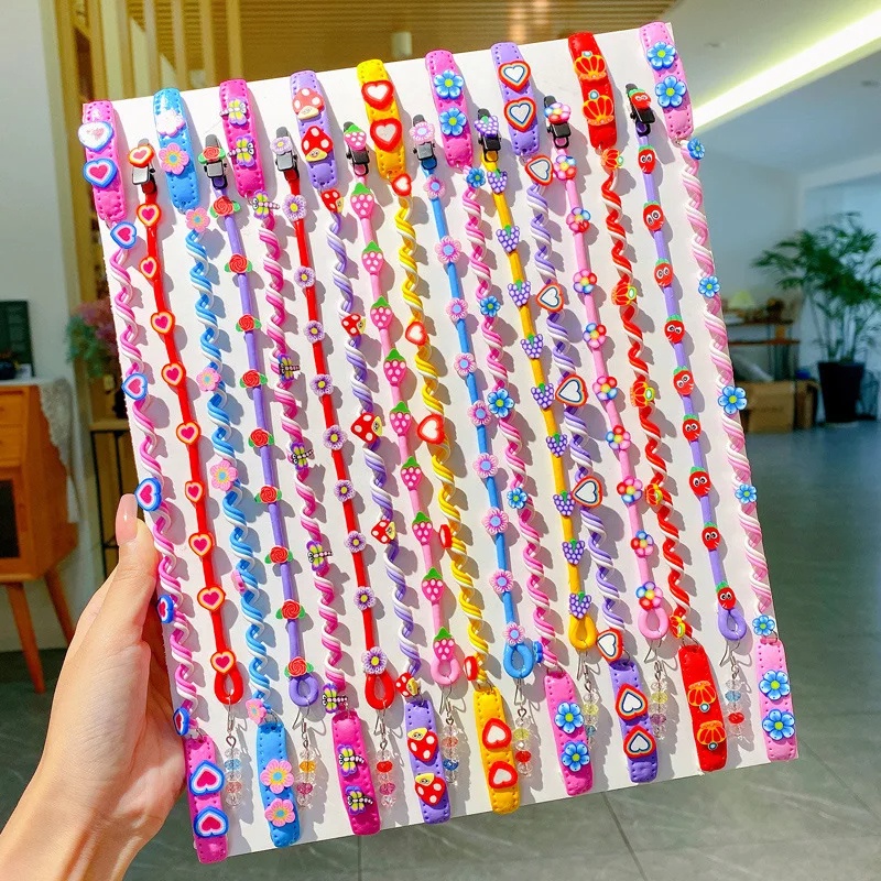 Màu Sắc Dây Buộc Tóc Dạng Xoăn Hình Nấm Phong Cách Hàn Quốc Cho Bé