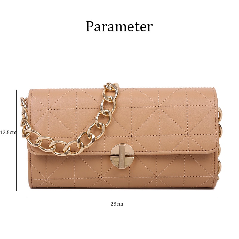 MOUSSON Túi đeo dưới cánh tay Dây Xích Nhỏ Nhắn Thời Trang Dành Cho Nữ