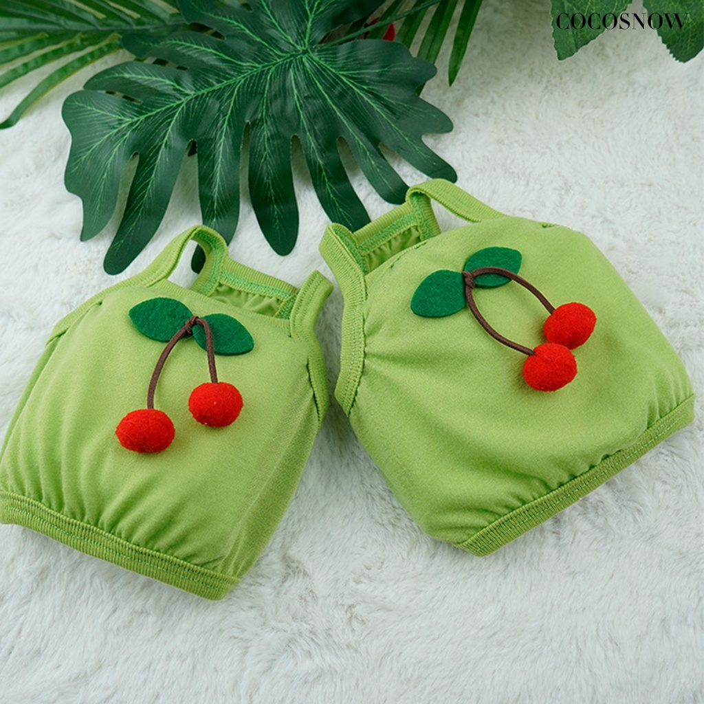 Áo polyester Bắt Mắt Họa Tiết cherry Chống Tràn Cho Thú Cưng