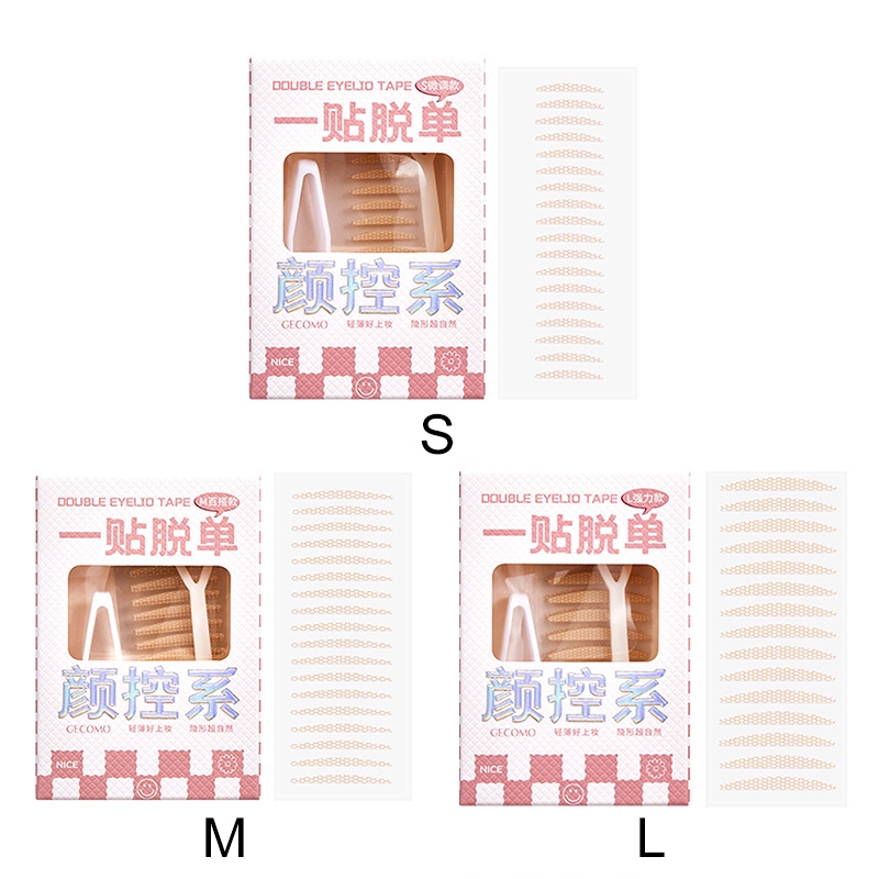 Kích mí tàng hình trong suốt sẵn keo tạo mắt hai mí chống thấm nước cao cấp GECOMO 90 miếng HB