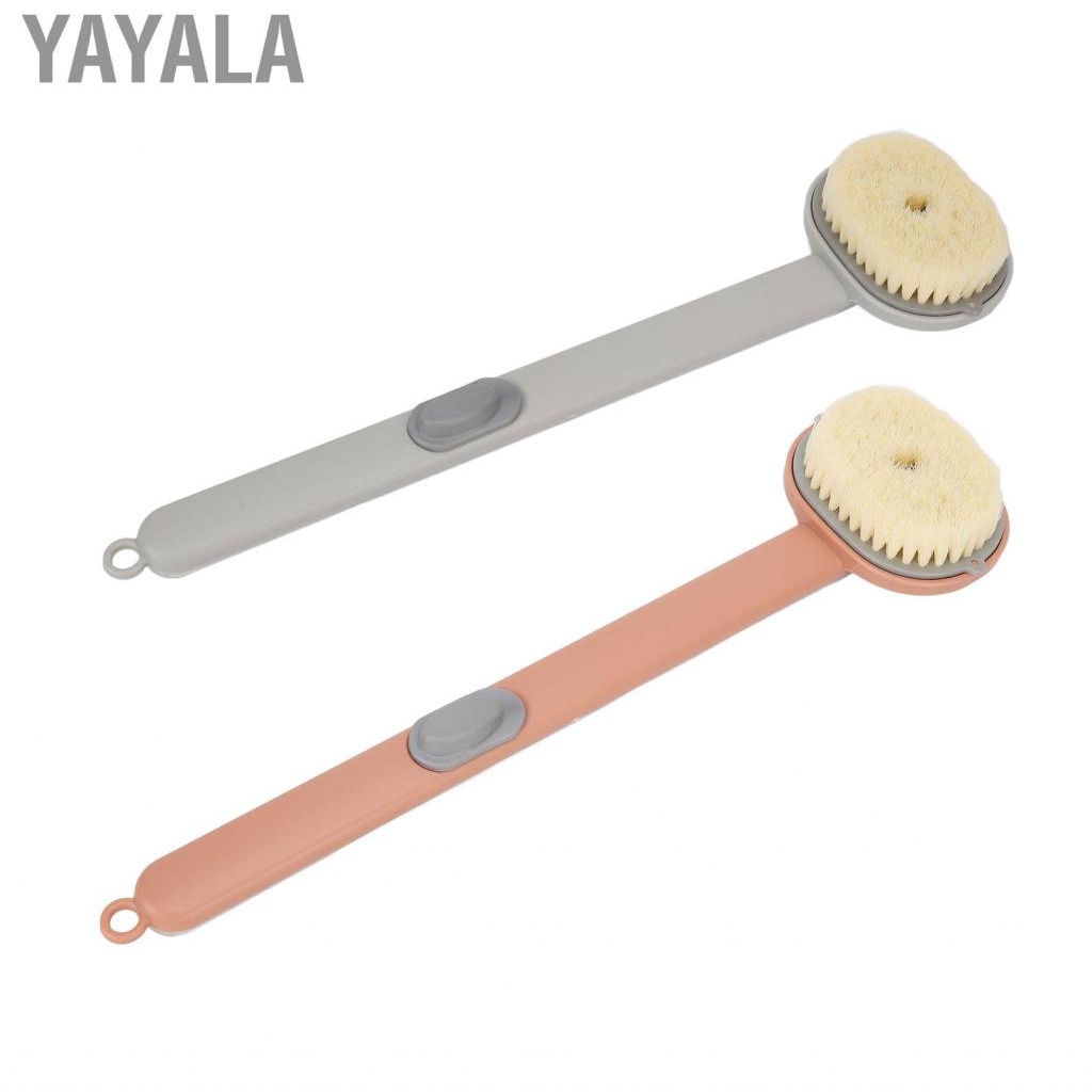 Yayala Bath Brush Long Handle Removable Head  Comfortable For US