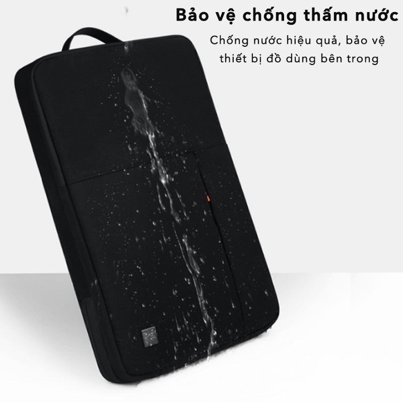 Túi đựng Laptop, Macbook Wiwu Alpha Double Layer Sleeve nhiều ngăn, chống sốc, chống thấm nước cho máy 13-16 inch