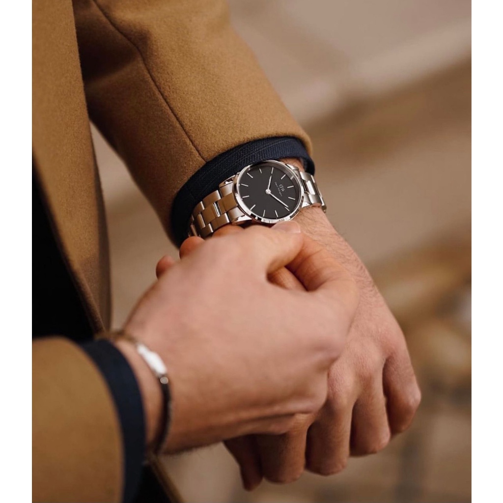 Đồng hồ Nam Nữ Daniel Welington Iconic Link Silver Rosegold / Black White - Danielwatchstore.